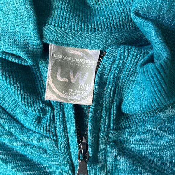 Level Wear Men’s Long Sleeve Half Zip Sweater size M, Solid Blue - Picture 6 of 9